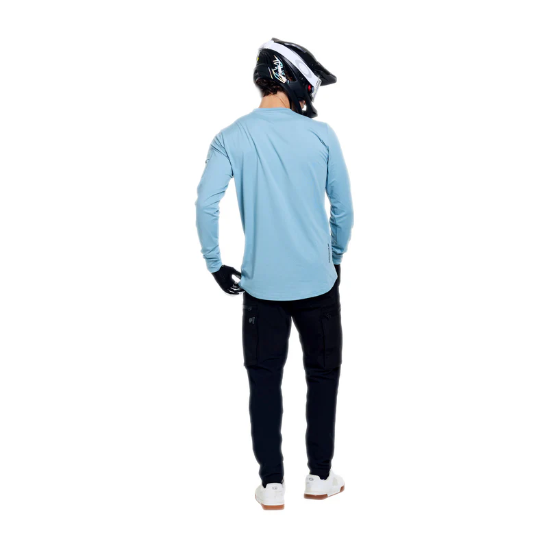 Troy Lee Designs Ruckus Ride LS Tee Waves Dawn Blue - Image 3