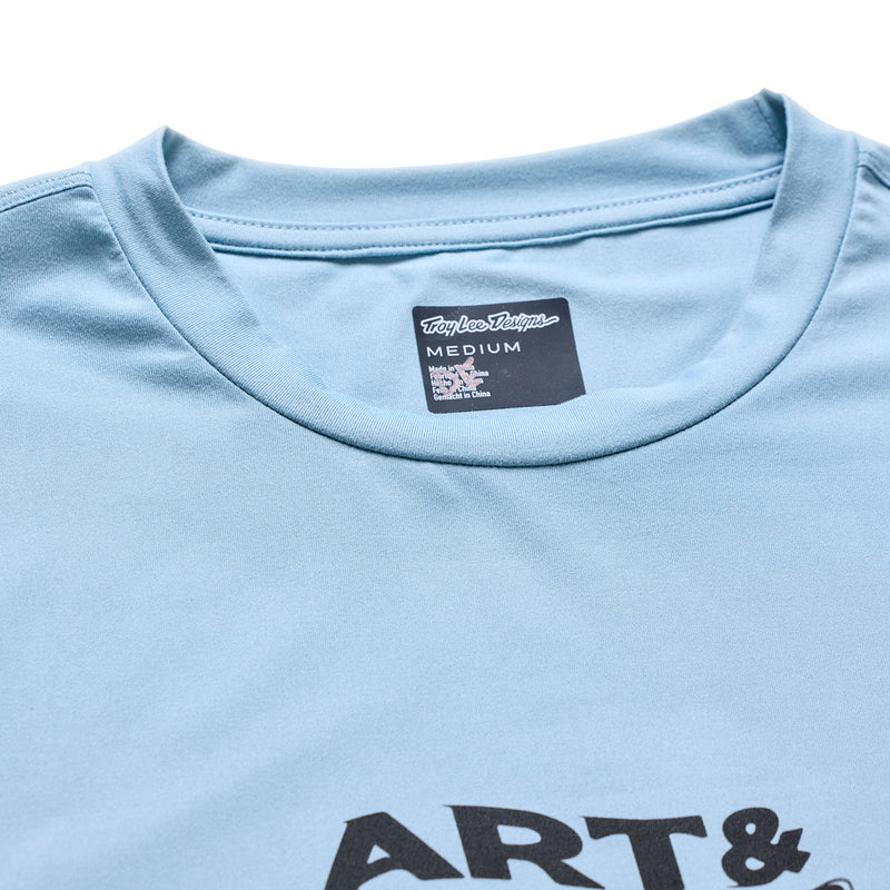Troy Lee Designs Ruckus Ride LS Tee Waves Dawn Blue - Image 6