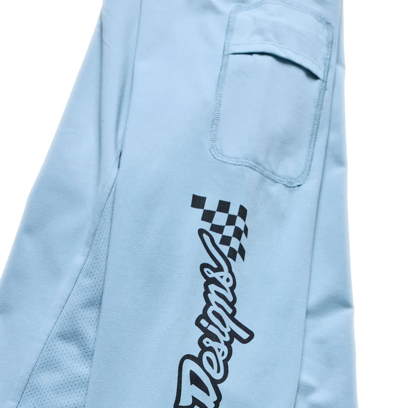 Troy Lee Designs Ruckus Ride LS Tee Waves Dawn Blue - Image 7