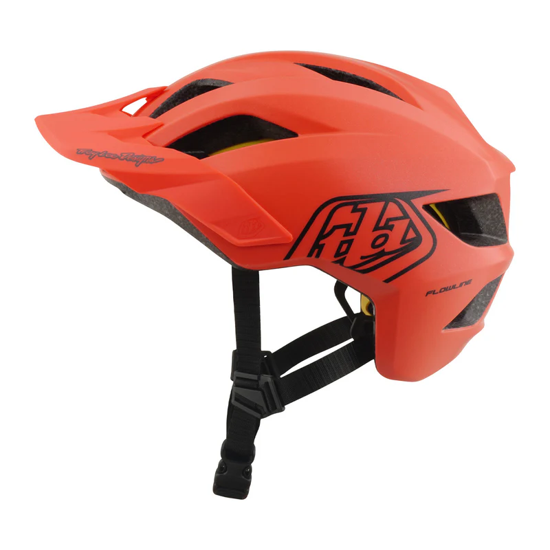 Troy Lee Designs Youth Flowline Helmet Point Coral / Charcoal - Image 2
